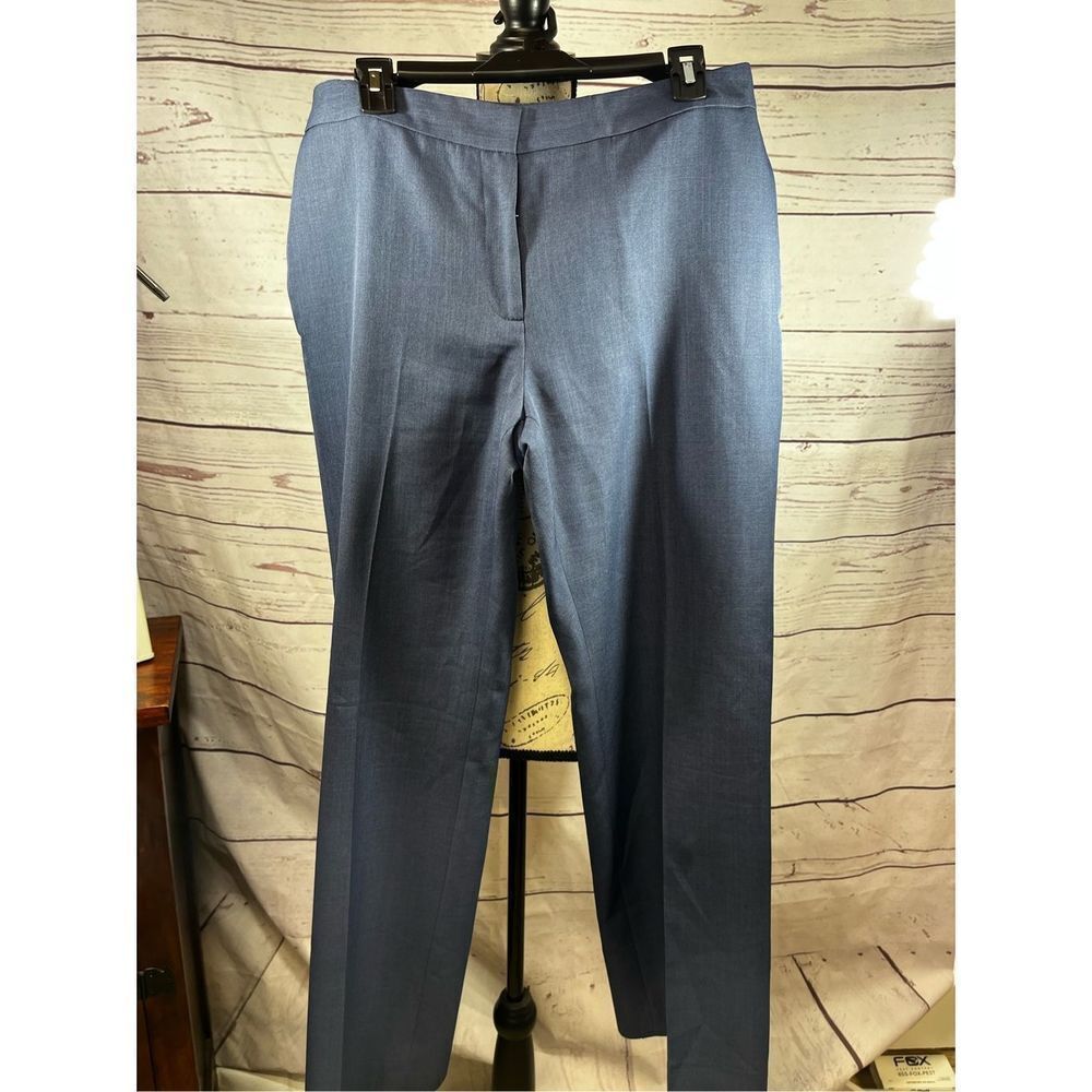 Kasper Petite Blue Ombre Straight Leg‎ Dress Pants Size 8P